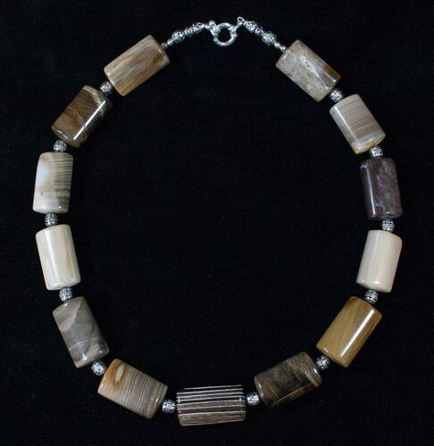 Beautiful Oregon Petrified Wood Necklace #15789